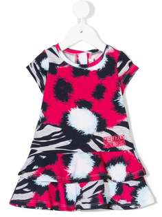 Kenzo Kids платье с анималистическим принтом