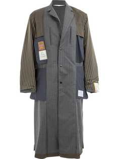 Maison Mihara Yasuhiro пальто с эффектом изнанки