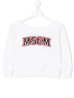 Msgm Kids толстовка с логотипом