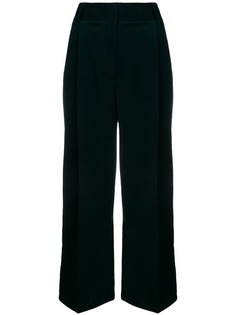 Brag-Wette corduroy wide leg trousers