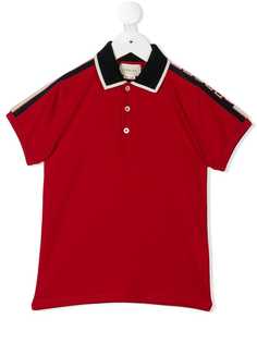 Gucci Kids рубашка-поло с логотипом