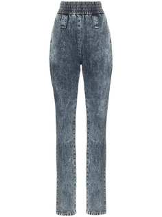 Miu Miu джинсы с завышенной талией и эластичными манжетами