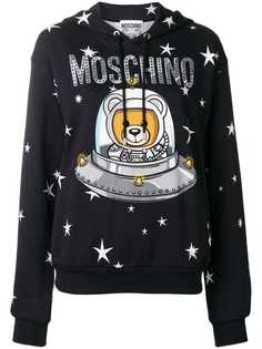 Moschino толстовка Space Teddy с капюшоном