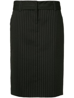 We11done straight pinstripe skirt