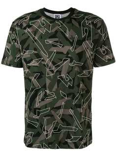 Les Hommes Urban graphic camouflage print T-shirt