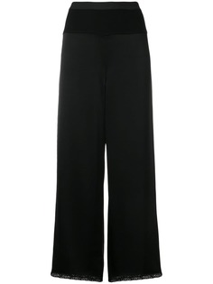 T By Alexander Wang укороченные брюки с кружевом