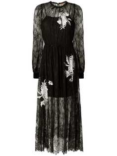 Twin-Set кружевное платье макси