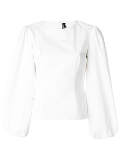 Calvin Klein 205W39nyc приталенный топ с пышными рукавами