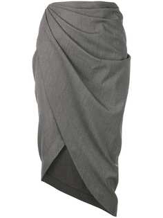 Helmut Lang асимметричная юбка