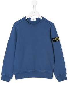 Stone Island Junior толстовка с заплаткой с логотипом