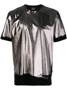 Just Cavalli metallic foil T-shirt