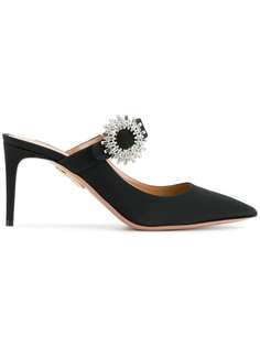 Aquazzura мюли с декорированной пряжкой