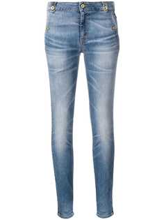 Just Cavalli джинсы с кожаными вставками