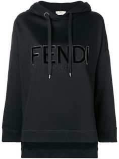 Fendi толстовка с капюшоном и логотипом