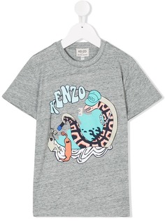 Kenzo Kids футболка с принтом логотипа