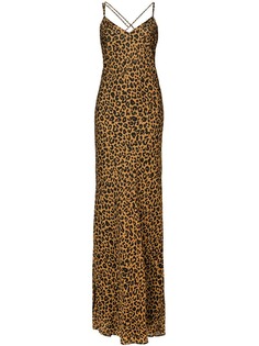Michelle Mason платье с леопардовым принтом