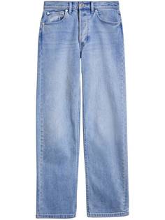 Burberry прямые джинсы с потертостями