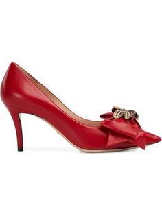 Gucci туфли-лодочки на каблуке средней высоты с бантом