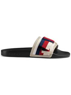 Gucci шлепанцы с бантом Sylvie