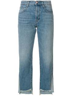 J Brand укороченные асимметричные джинсы