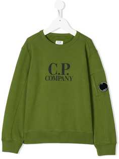 Cp Company Kids толстовка с нашивкой логотипа