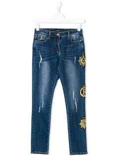 John Richmond Junior джинсы с заплатками