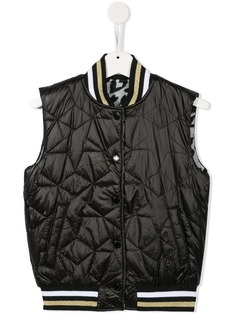 Stella Mccartney Kids двусторонняя жилетка с принтом сердец