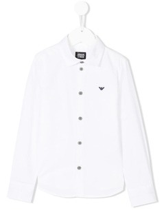 Emporio Armani Kids рубашка с длинными рукавами с логотипом
