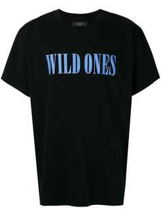 Amiri футболка со слоганом Wild Ones