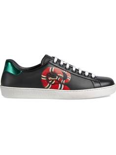 Gucci кроссовки Ace с принтом Kingsnake