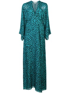 Michelle Mason платье с глубоким вырезом и леопардовым принтом