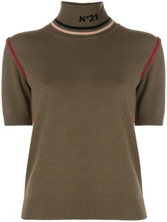 Nº21 вязаный топ с деталями