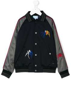 Lanvin Enfant куртка-бомбер с вышивкой пауков