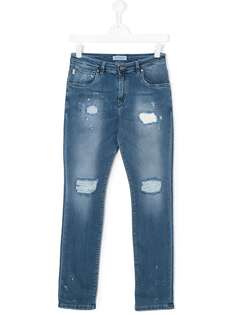 Manuel Ritz Kids джинсы с эффектом потертости