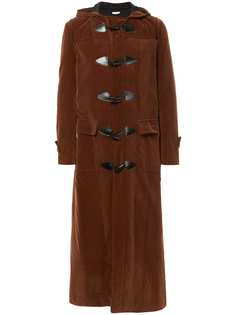 Comme Des Garçons Vintage бархатное длинное пальто