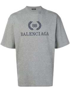 Balenciaga футболка с логотипом BB