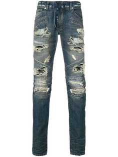 Pierre Balmain джинсы узкого кроя с эффектом потертости