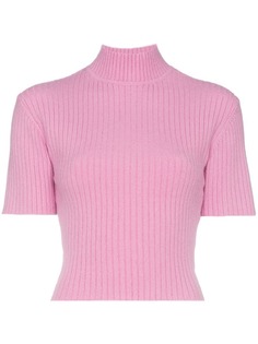 Staud трикотажный топ с высоким воротом Claudia