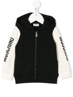 Moschino Kids толстовка с капюшоном и принтом логотипа