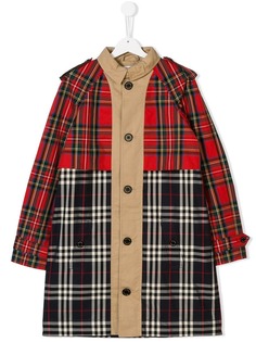 Burberry Kids тренч в клетку