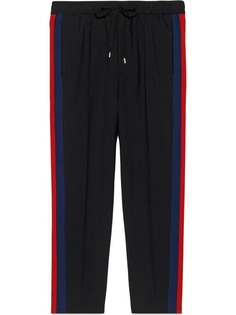 Gucci укороченные брюки с полосками