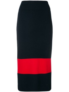 Calvin Klein трикотажная юбка-карандаш дизайна "колор-блок"