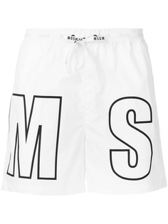 MSGM шорты для плавания с логотипом