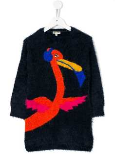 Kenzo Kids платье-свитер вязки интарсия