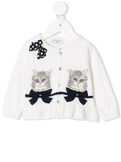 Monnalisa вязаный кардиган