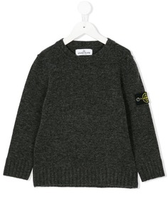 Stone Island Junior пуловер с заплаткой с логотипом
