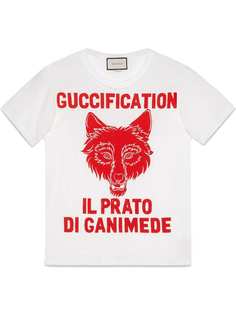 Gucci футболка с принтом "Il Prato di Ganimede Guccification"