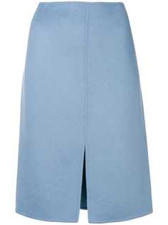 Odeeh slit front midi skirt