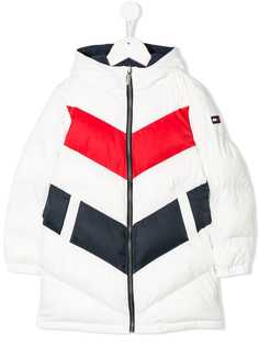 Tommy Hilfiger Junior двустороннее пальто дизайна колор-блок