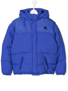Burberry Kids куртка с капюшоном